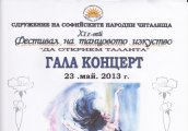 Гала концерт на XII фестивал на танцовото изкуство Да открием таланта